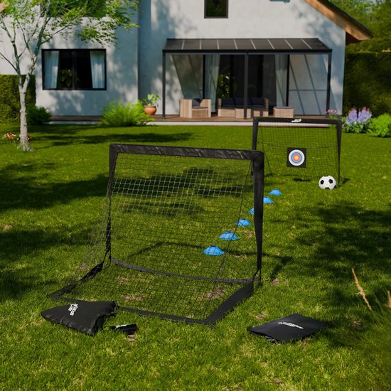 Pop-up-Fußballtor Goal Master - 2er-Set - Schwarz