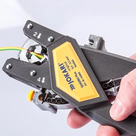 Jokari 62000 Crimpzangensatz 0,5 bis 2,5 mm² Inkl. Kunststoffkoffer, Inkl.