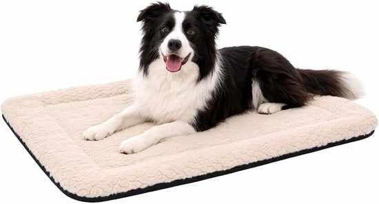 Hundekissen – Hundekorb – Naya, rechteckig, beige, 100,5 x 63,5 cm – weicher Liegekomfort – perfekte Passform – langlebig