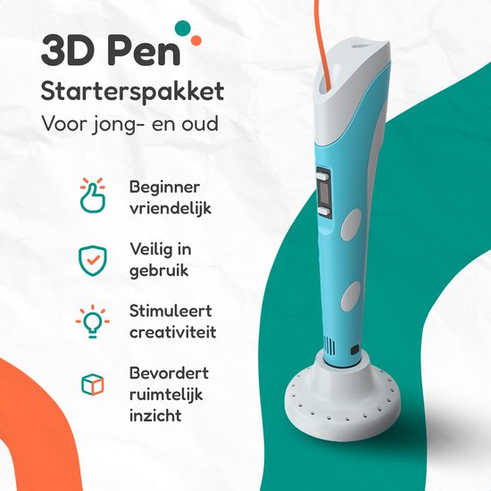 Diydash 3D Pen Starter Kit - inkl. Minen/Filament - Set- Zeichnen - Pink - Stifte - Für Kinder und Erwachsene - Starter Kit - Zubehör