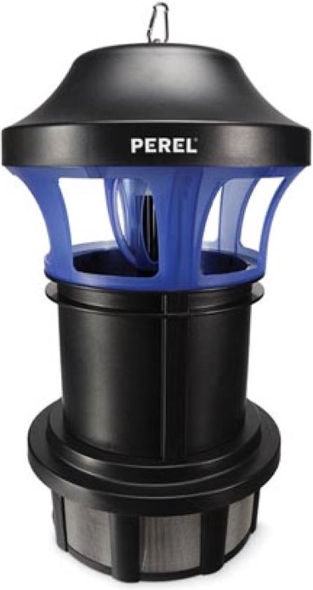 Perel Mückenfalle, UV-LED, Ventilator, 750 m², IPX4, für den Außenbereich, 24 W