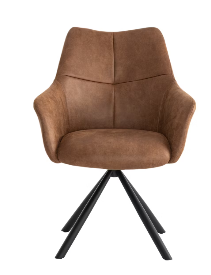 Criks Design Oliver Esstisch-Drehstuhl - Cognac - 62x64.5x89.5 cm - 1 Stück