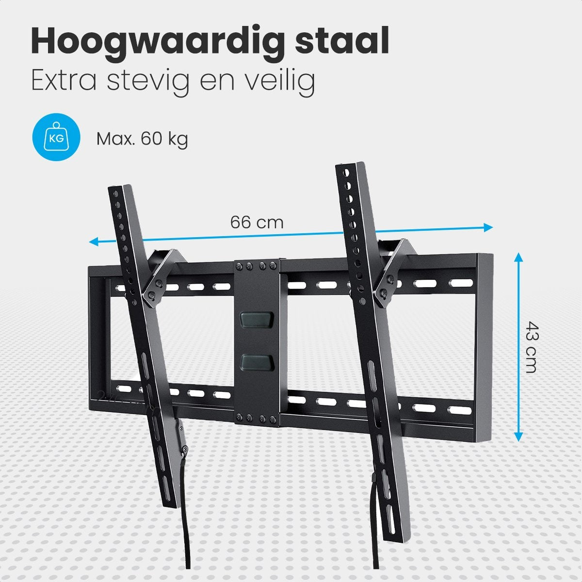 Auronic TV-Halterung - neigbar - 32 bis 70 Zoll - bis zu 60 KG - Schwarz