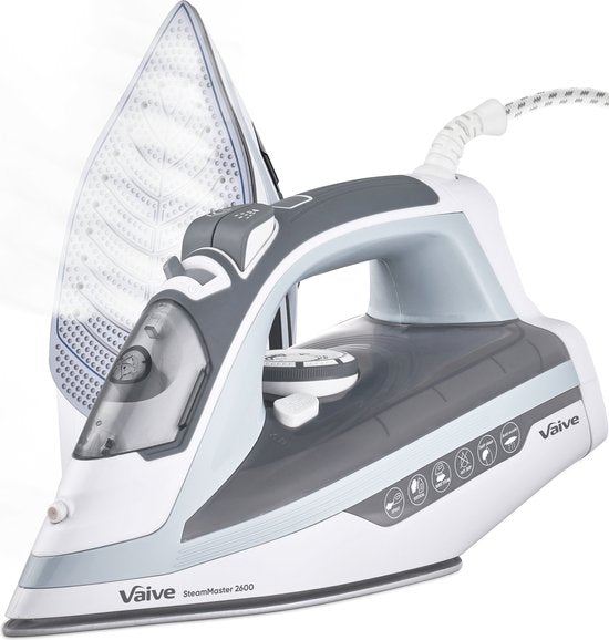 VAIVE SteamMaster 2600 Iron - Dampfbügeleisen - Dampfbügeleisen - 2600W - 350 ML - Sprüh- und Dampfstoßfunktion