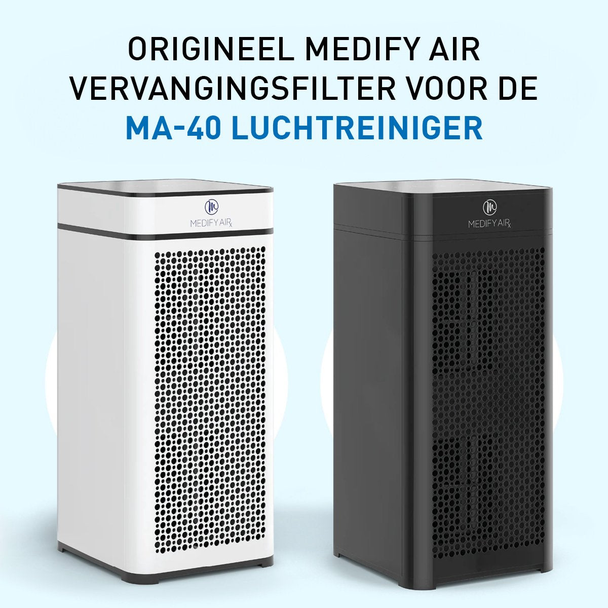 Medify Air MA-40 Ersatzfilter - HEPA H13 + Aktivkohle - 1 Stück - 27,9 x 33 x 3,8 cm - Weiß