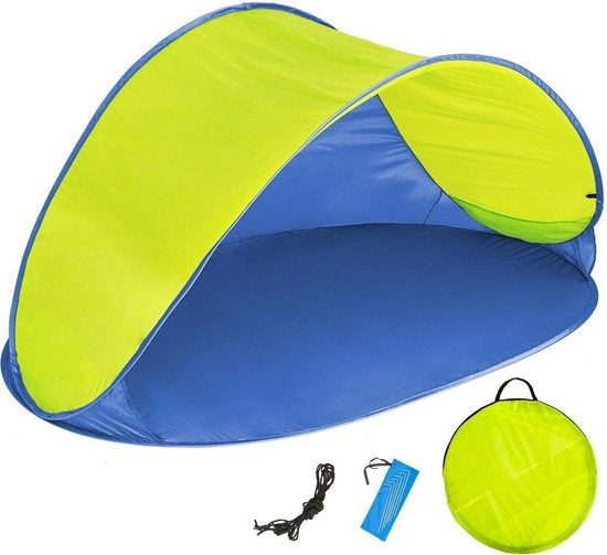 Pop up Strand Zelt Strand Unterstand blau-gelb 401680