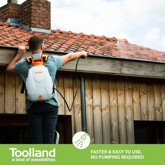 Toolland Rückensprenger mit wiederaufladbarer Batterie - 12 L