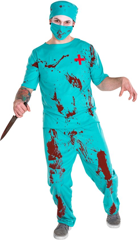 Dressforfun Herrenkostüm Zombie Doktor M - Faschingskostüm Halloween Faschingskostüm Karnevalskostüm Faschingskostüm - 300183
