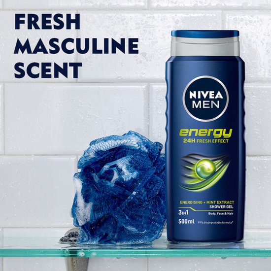 NIVEA Men Duschgel Energy - 500 ml