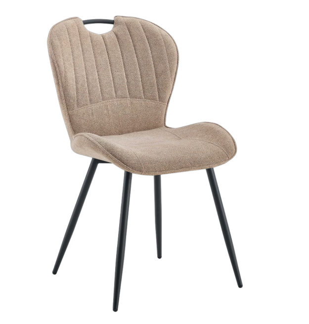 Multifurn Sten Esszimmerstuhl, 2er-Set – Taupe – 48 x 40 x 120 cm
