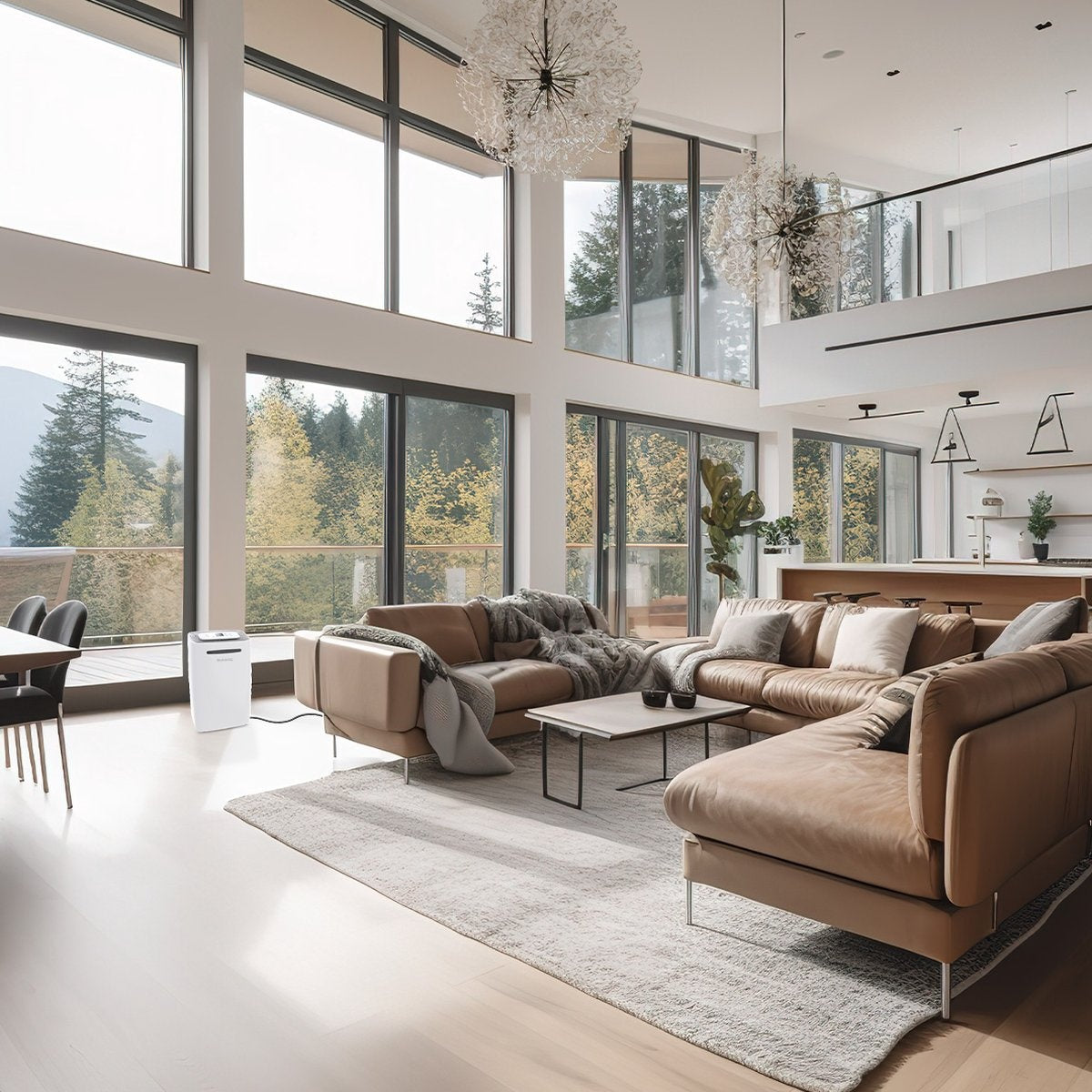 Auronic - Luftentfeuchter - 25L pro Tag - Schlafzimmer/ Badezimmer/ Wohnzimmer & Büro - Weiß