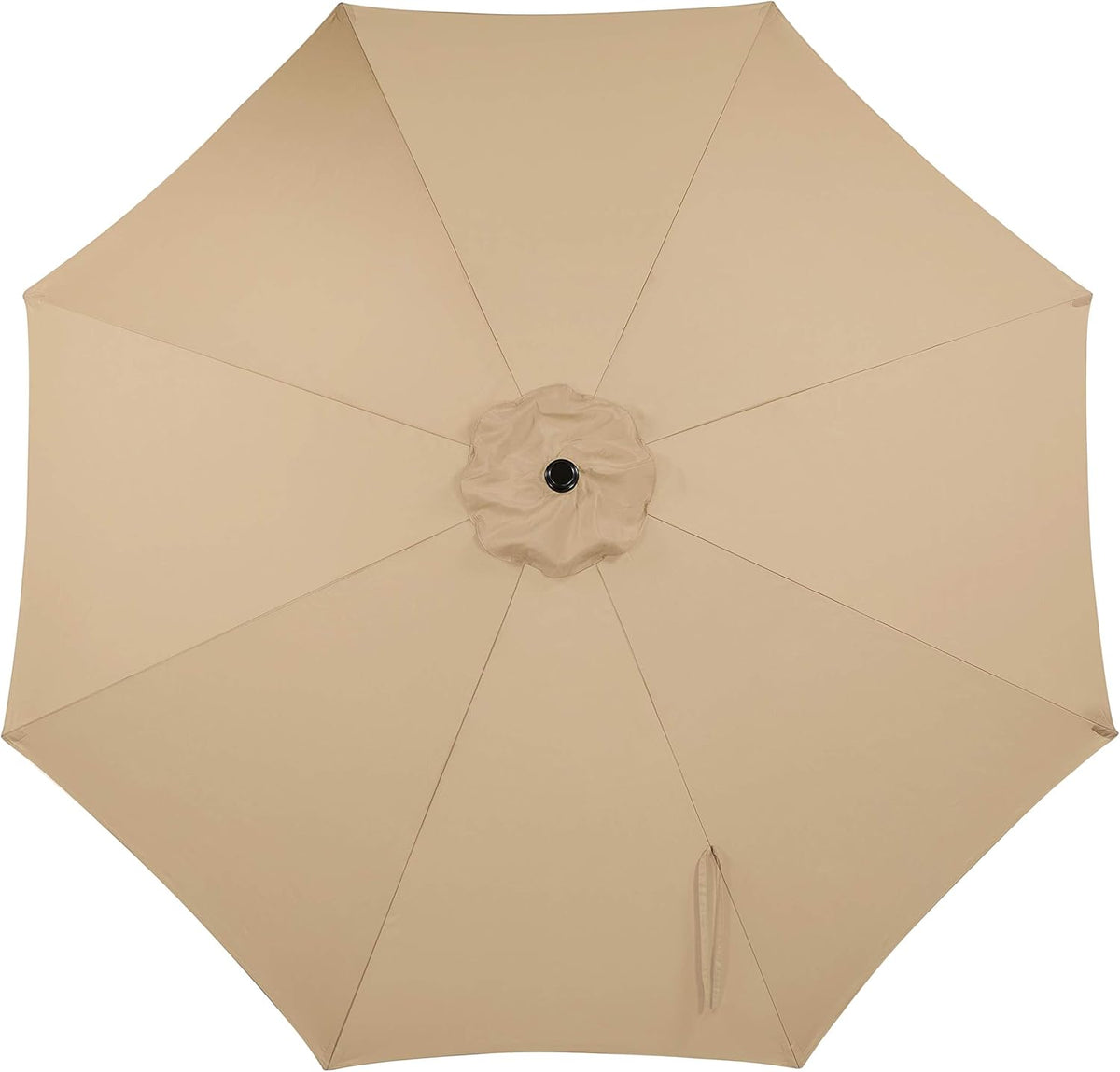 Yaheetech Sonnenschirm 270 cm – klappbar und neigbar – mit Drehstange – Polyester
