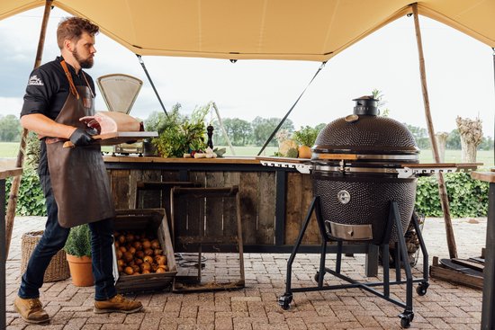 Grizzly Grills Kamado Elite XL – Grill – ø60 cm / ø24 Zoll – Schwarz – Komplett