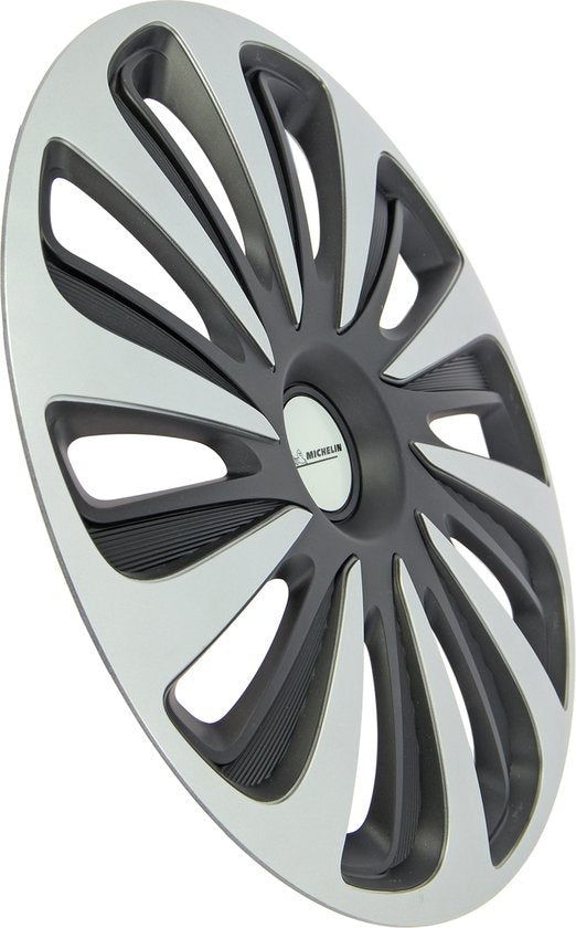 Michelin Radkappen 15-Zoll - silber/schwarz - nvs