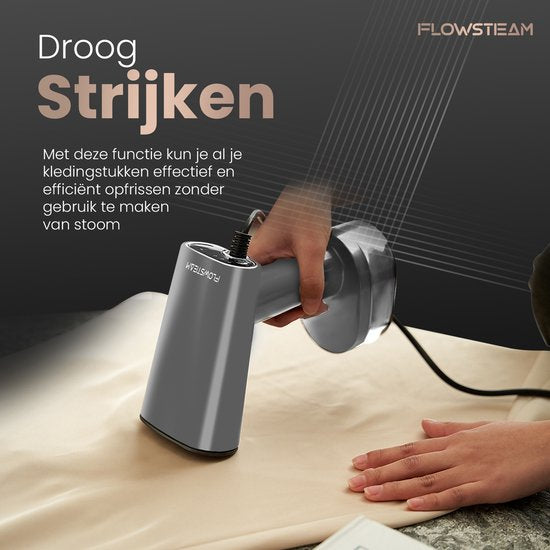 FLOWSTEAM® Luxus-Wäschedampfer - Handdampfer - Wäschedampfer - Matte Gray Edition