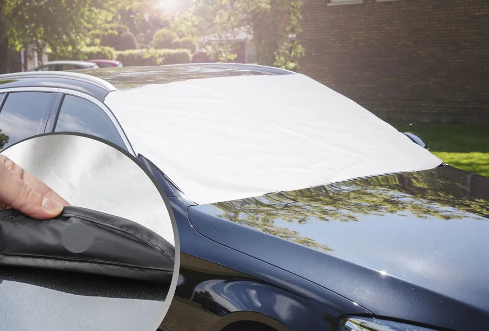 Magnetischer Windschutzscheibenschutz 162 x 96 cm - Grau