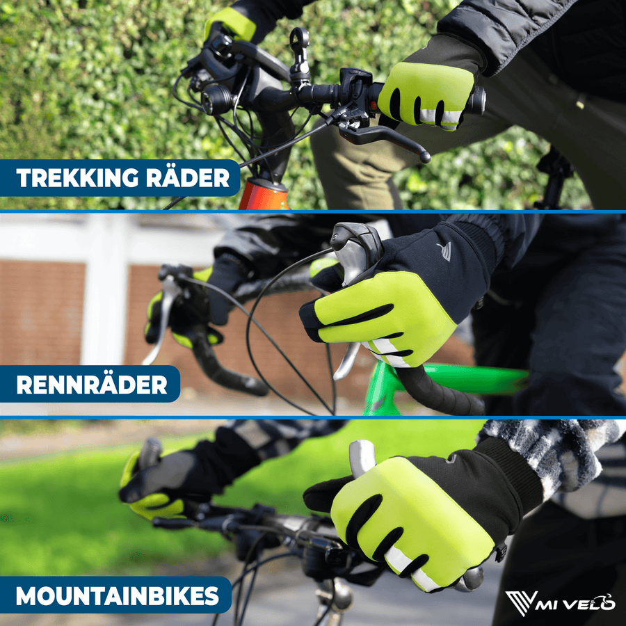 MIVELO THERMO-FIT Winterhandschuhe - Thermofleece & 3M Thinsulate - Gelb - Unisex - Größe XL