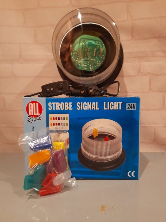 All Ride Truck 24volt Stroboskoplicht Blitzlampe JUMBO Größe verschiedene Farben Sichtbarkeit 1km+