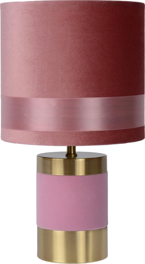 Lucide EXTRAVAGANZA FRIZZLE – Tischlampe – Ø 18 cm – 1xE14 – Rosa