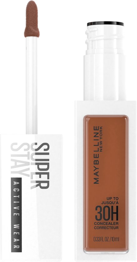 Maybelline New York – SuperStay 30H Active Wear Concealer – 65 Deep Bronze – Langanhaltender, voll deckender Concealer mit mattem Finish – 10 ml