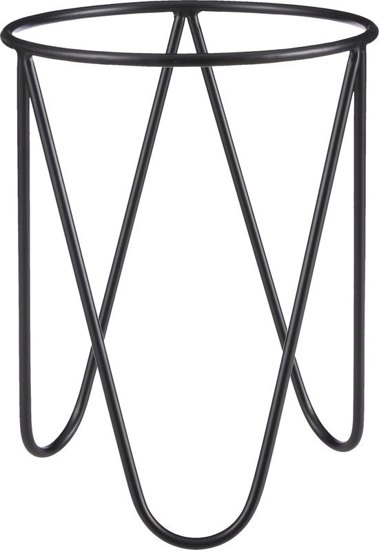 Mica Decorations - Pflanzenständer - H39 x Ø30 cm - Metall - Schwarz
