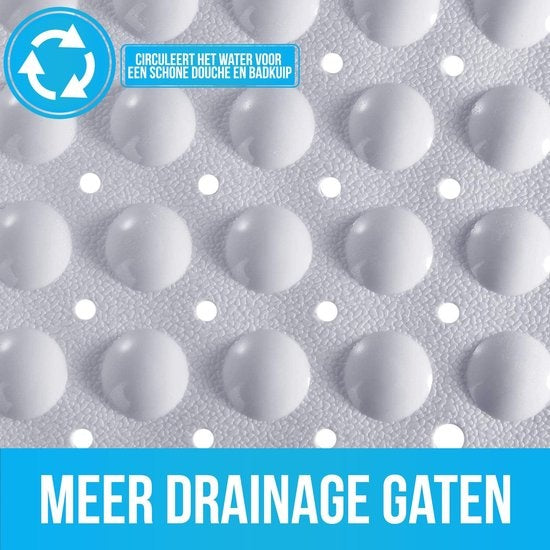 Strex Badematte / Antirutschmatte Dusche - 53x53CM - Mit Saugnäpfen - Duschmatte Antirutsch für Dusche - Badematte