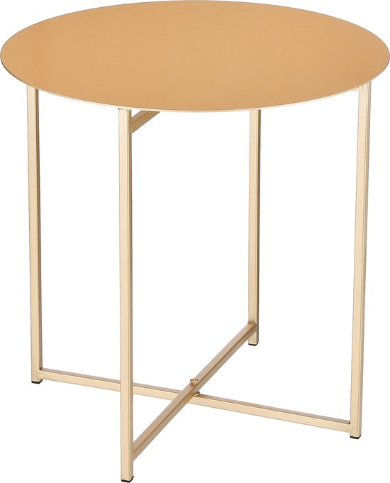 Mica Decorations Mikki Beistelltisch - H40 x Ø40 cm - Metall - Gold