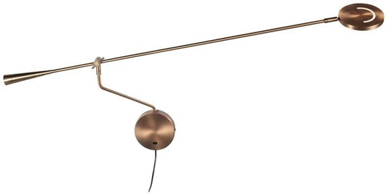 Steinhauer Exclusive – Wandleuchte – Soleil2 – Bronze – Kunststoff mit Metall – Nachttischlampe – LED – 4387BR