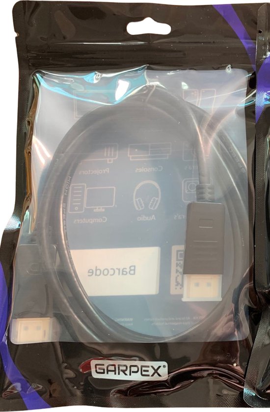 Garpex® DisplayPort auf DisplayPort Kabel - 4K Ultra HD - 1,8 Meter