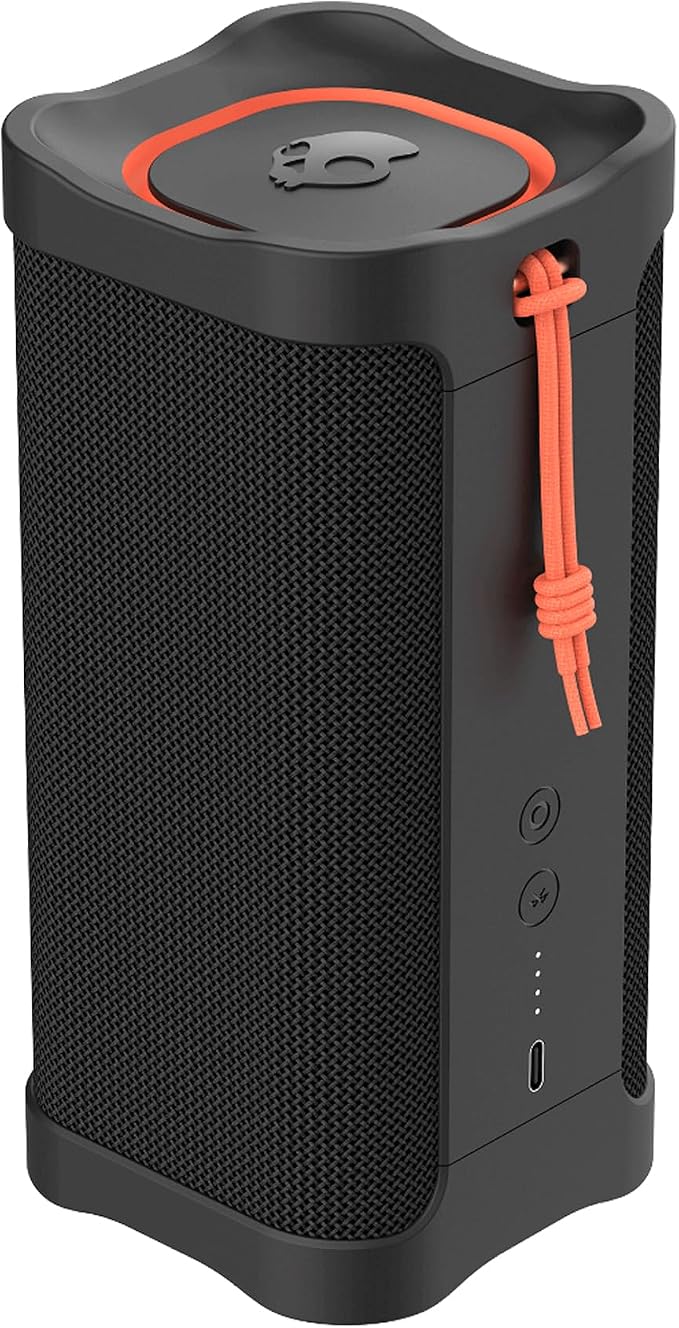 Skullcandy Terrain XL Bluetooth-Lautsprecher – Schwarz – IPX7 – 8,89 × 8,89 × 19,05 cm