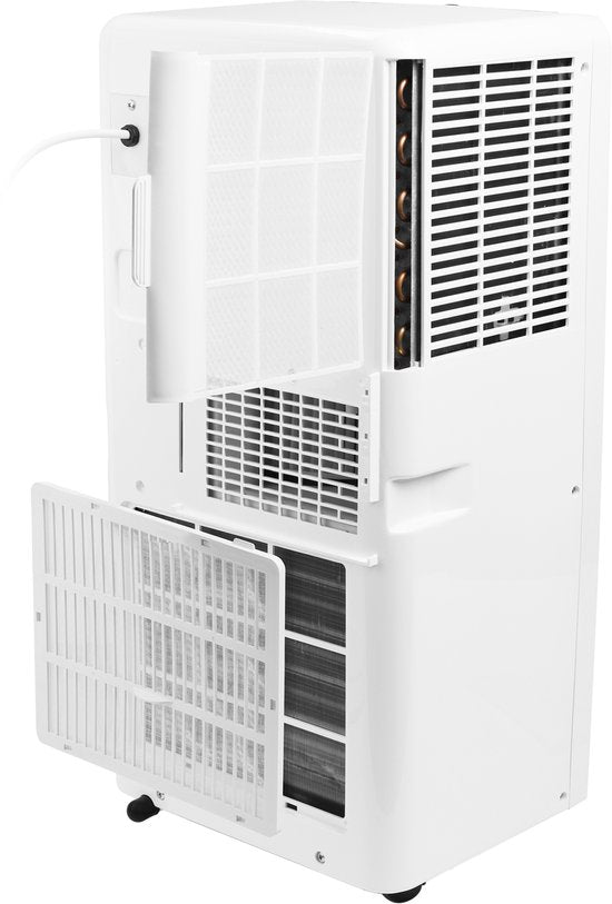 Tristar AC-5531 Mobile Klimaanlage 10.500 BTU – 3-in-1-Gerät: Klimaanlage, Ventilator und Luftentfeuchter – Für Räume bis zu 38 m² – Timer und Fernbedienung – Weiß