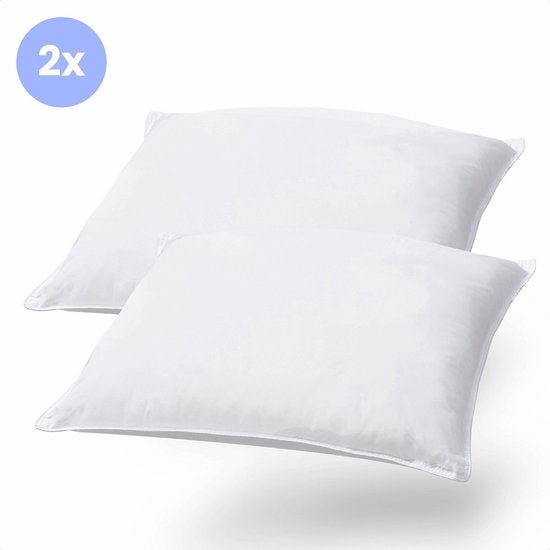 Soulsnooze - Luxus Hotel Qualität Kissen - 2er Set - Weiß - Medium - 60x70 cm - Verstellbares Design - Schlafzimmer Kissen - Anti Allergie - Waschbar