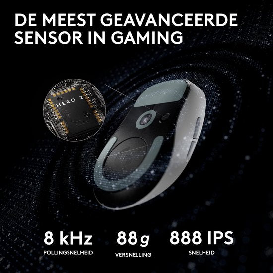 Logitech G Pro X Superlight 2 – Kabellose Gaming-Maus – Lightspeed – Weiß