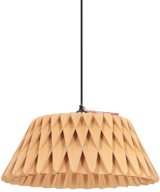 Anne Lighting – Hängeleuchte – Maze – natur – Holz – Ø 46 cm – E27 – 3490E