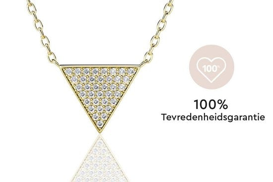 Yolora Damen-Halskette mit Anhänger - Kalpa Camaka Kristalle - Farbe Gold - 18K Gelbgold vergoldet - Damen-Halskette Gold - Schmuck - Luxus-Geschenkbox - Geschenkbox - Schöne Geschenkverpackung - Geschenk zum Muttertag