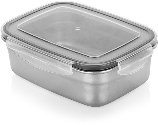 Excellent Houseware – Edelstahl-Lebensmittelbehälter – mit Deckel – 700 ml
