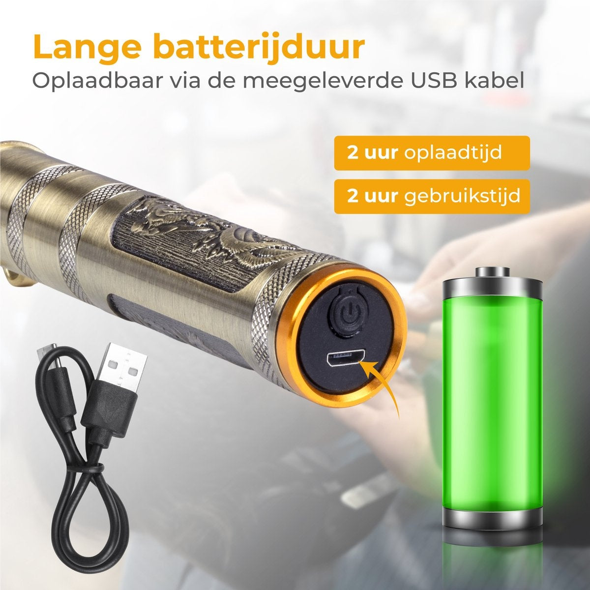 Nuvance - Haarschneider Männer - Kopfhaarschneider - Inklusive 4 Aufsätze - Barttrimmer und Haartrimmer Männer - Usb Wiederaufladbar