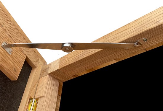 AXI Milo Aufbewahrungsbox aus Holz L Braun – Kissenbox mit Boden – 800 Liter – 200 x 80 x 80 cm – karbonisiertes Hemlock-Holz – Aufbewahrungsbox für den Garten