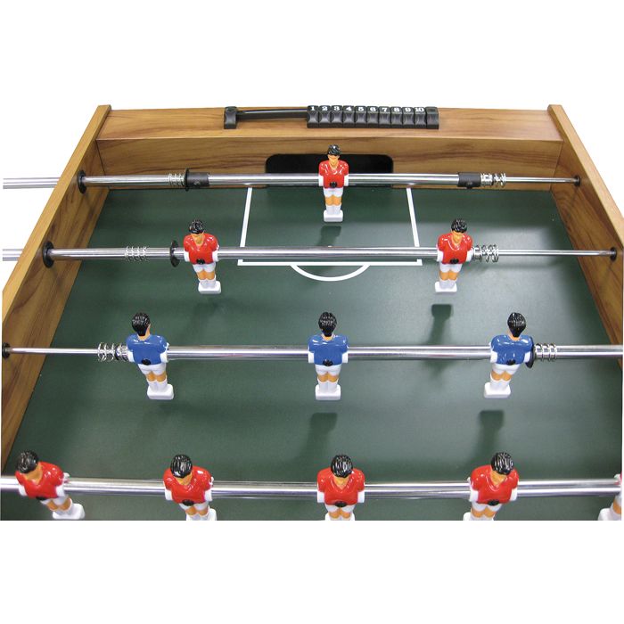 Buffalo Shoot Tischfußballtisch – Teleskopstangen – MDF – Holzoptik – Kinder bis 12 Jahre
