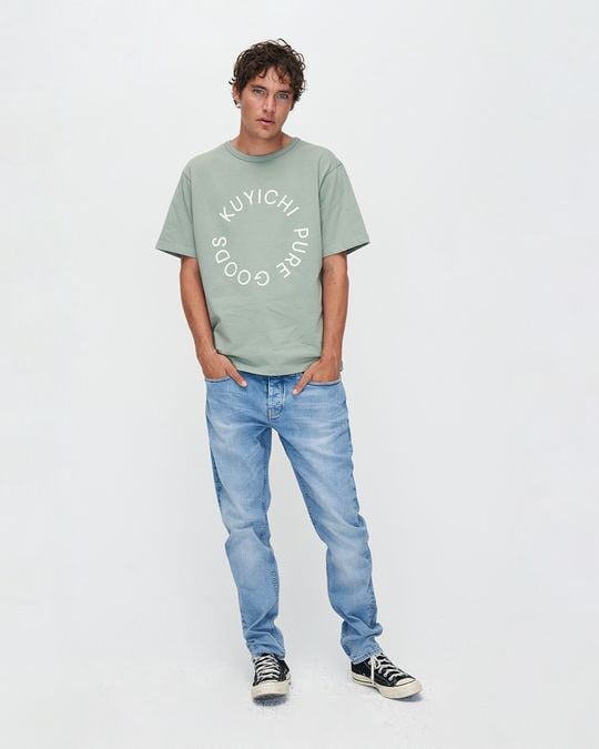 Kuyichi Jim Regular Slim – Hellblau – W32/L34