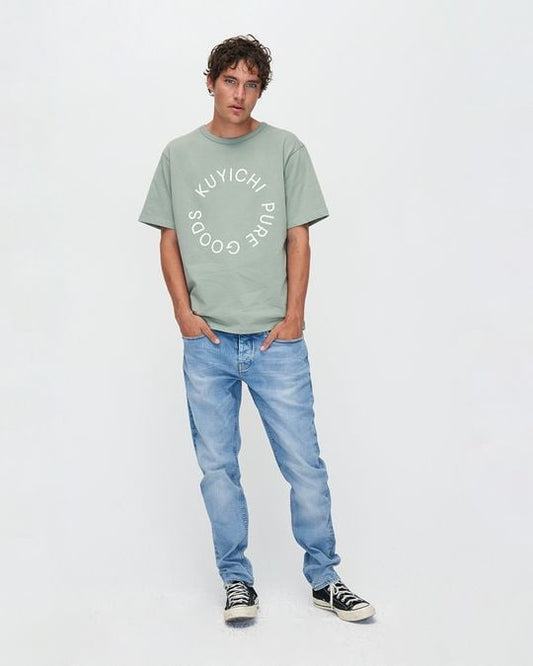 Kuyichi Jim Regular Slim – Hellblau – W32/L34