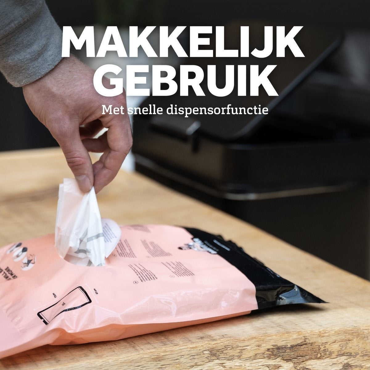 BagFitter Pink C 40L bis 50L Müllbeutel mit Gurt aus 100% recyceltem Kunststoff - 77cm x 57cm - 30 Stück - 40-50 Liter - Müllsäcke - Müllbeutel passend für Homra Fonix und StangVollby Nausta u.a.