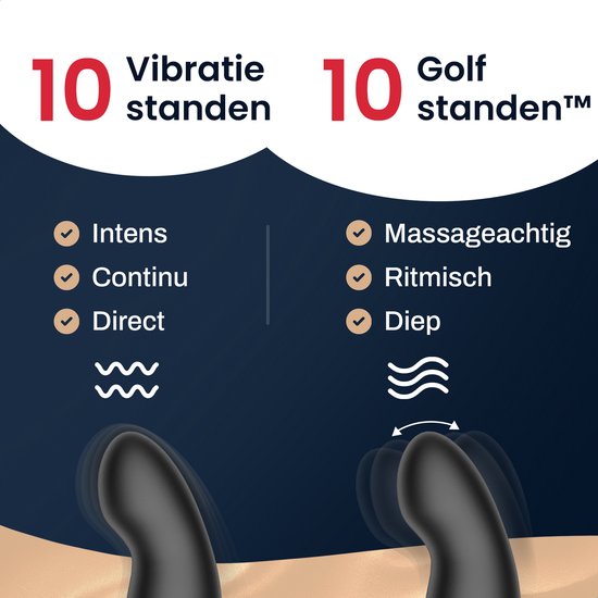 Jespro Prostata-Vibrator mit Fernbedienung und APP - 20 Modi - Sexspielzeug - Sex - Spielzeug - Für Männer und Paare - Erotisch - Buttplugs - Dildo - Anal - Vibratoren - Stimulator - Anal - Vibrierend - Stossend - Ferngesteuertes Massagegerät