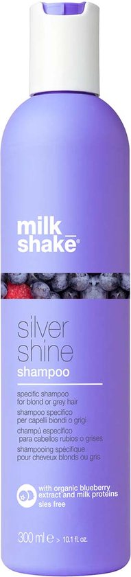 Milkshake Silver Shine Shampoo – Silbershampoo für blondes, graues und weißes Haar – 300 ml