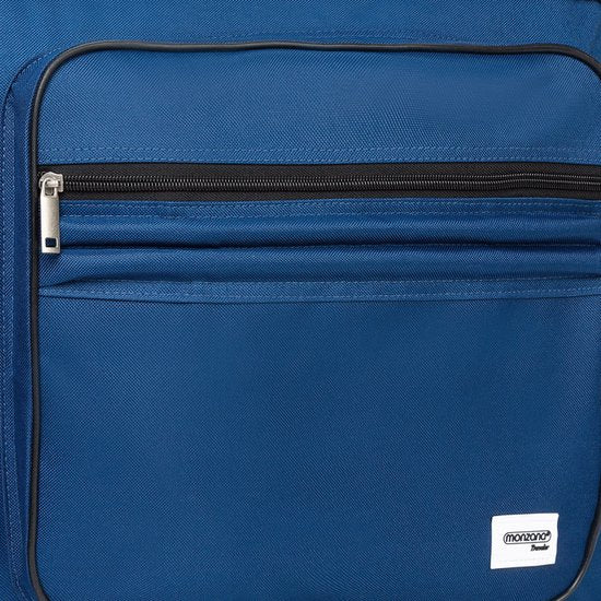 Deuba XXL Reisetasche Dunkelblau mit Trolleyfunktion 3 Rollen 160 LITER 85x43x44cm