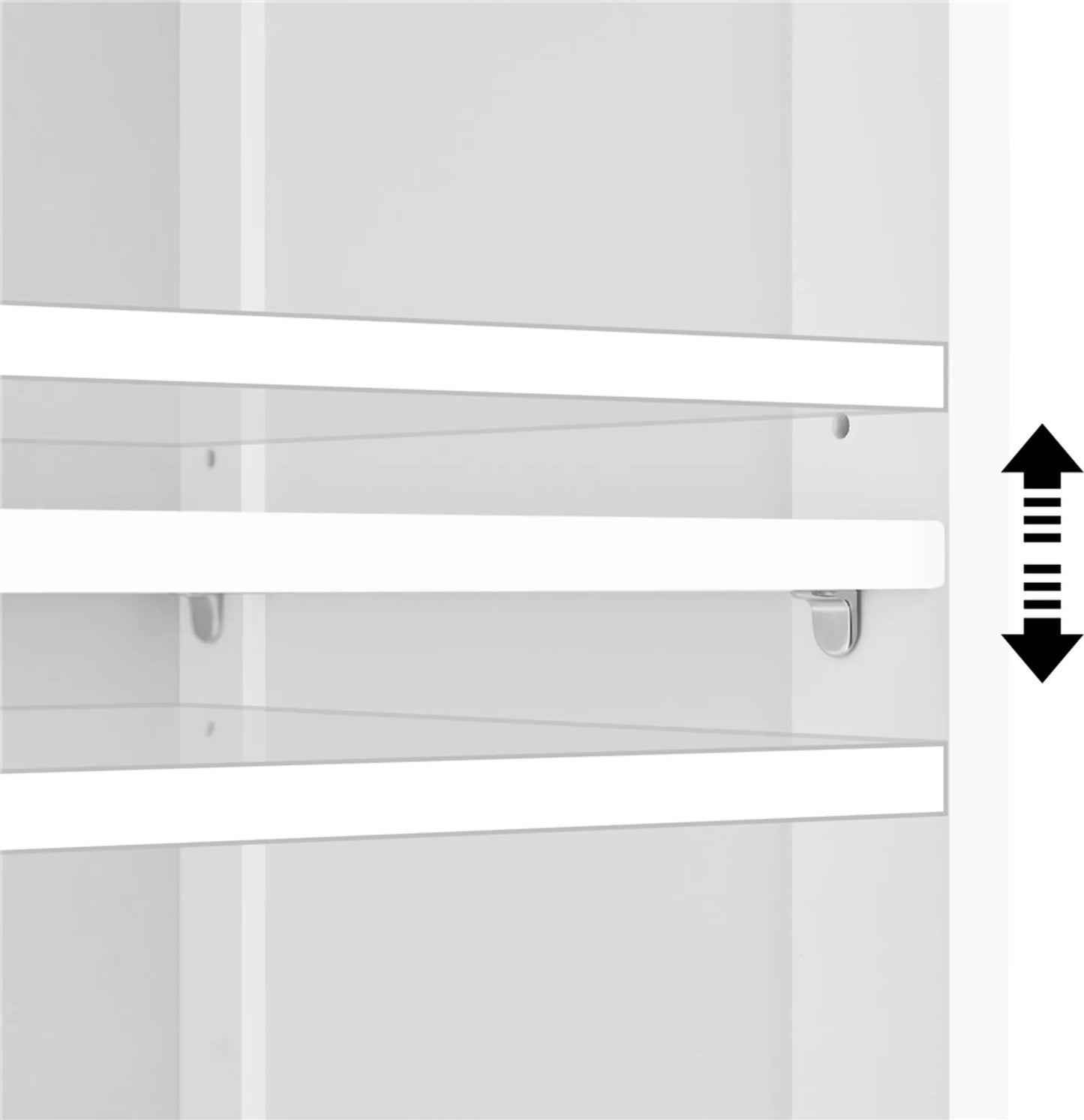 Yaheetech Waschtischmöbel mit verstellbaren Einlegeböden - ausgestattet mit Siphonaussparung und offenen Seitenfächern und Schranktür - für Bad und Toilette - Weiß Mdf - 90 x 30 x 60 cm