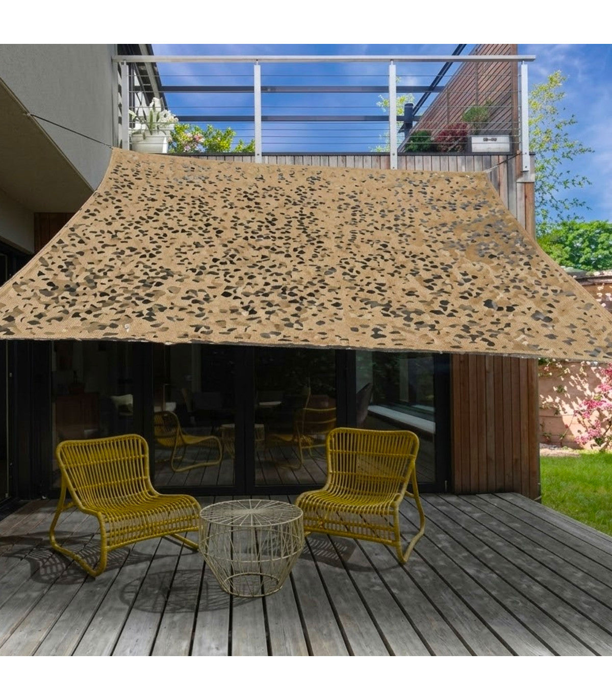 Sonnenschutzvlies aus Polyester – Beige – 200 x 300 cm