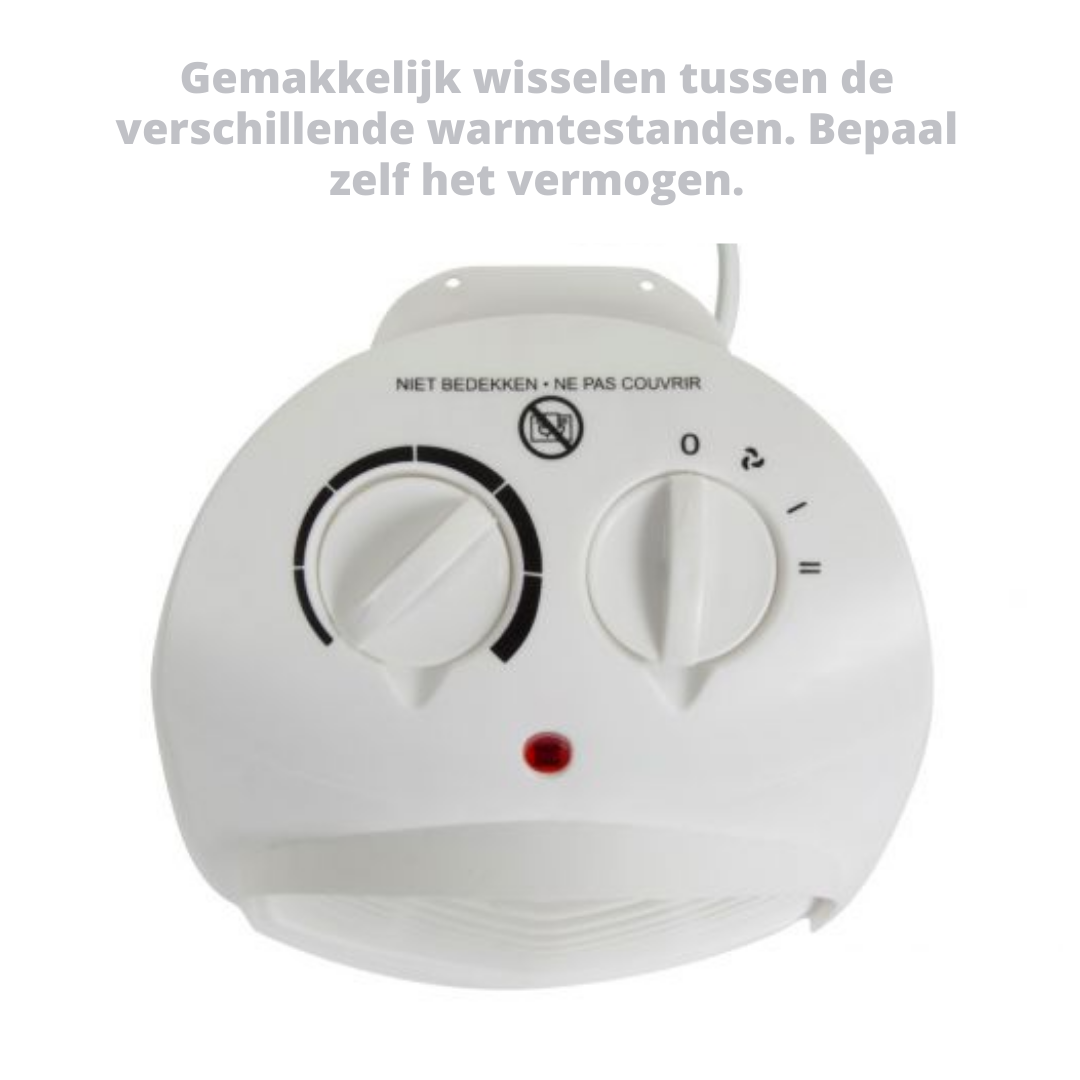 Perel Heizlüfter - 2000W - IP21 - bis zu 22 mÂ²,