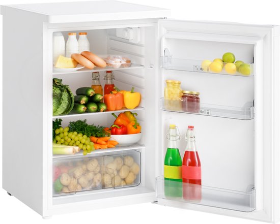 KitchenBrothers Kühlschrank - 127L - Eisfach - Tischmodell - Freistehend - Weiß