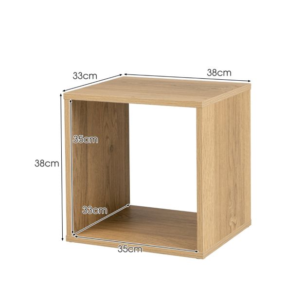 2er Set Aufbewahrungsregale 2 Aufbewahrungswürfel Kombiniertes Gitterregal Stapelbares Bücherregal Aufbewahrungsregal für Schallplatten 38 x 33 x 77 cm